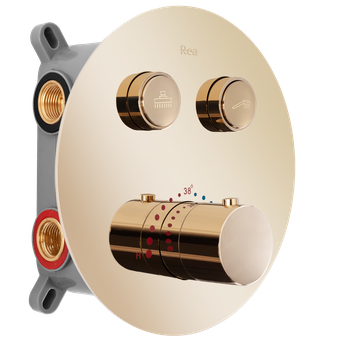 Built-in shower set Rea  LUNGO GOLD  BOX