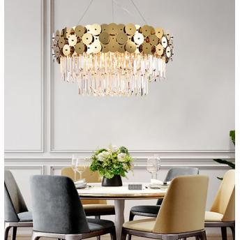 Lampa kryształowa wisząca APP1473-CP złota