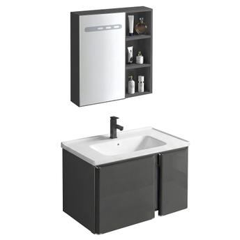 Set di mobili da bagno con lavabo Tula 60cm Grey