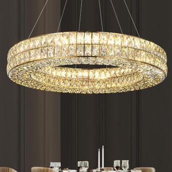 LAMPA SUFITOWA WISZĄCA LED APP1568-CP Gold 60cm