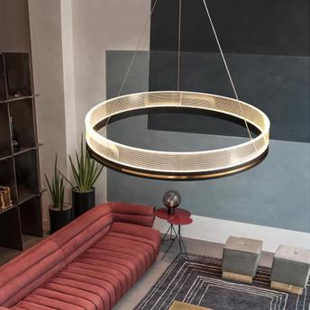 Lampa Wisząca LED APP1192-CP Czarno Złota