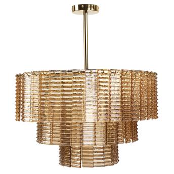 LAMPA SUFITOWA WISZĄCA APP1677-8CP BRĄZOWA