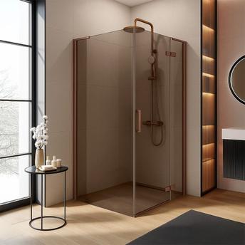 Shower enclosure REA Hugo 80x90 Copper Brush
