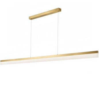 Lampa wisząca LED APP1697-CP 200 cm Złota Szczotkowana