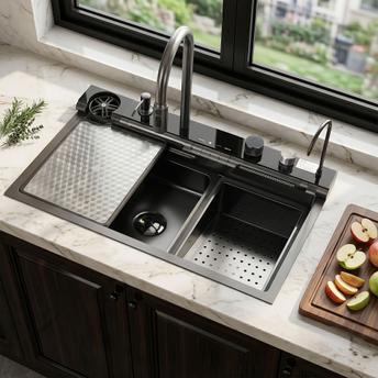 Večnamensko jekleno korito 10 v 1 REA Alonzo Črno