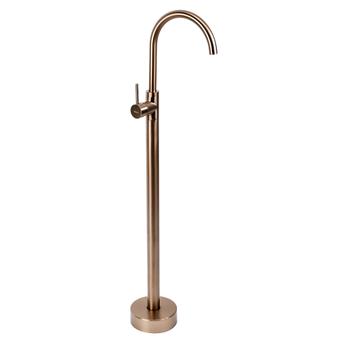 Rea Lungo Brush Copper põrandale paigaldatav valamusegisti