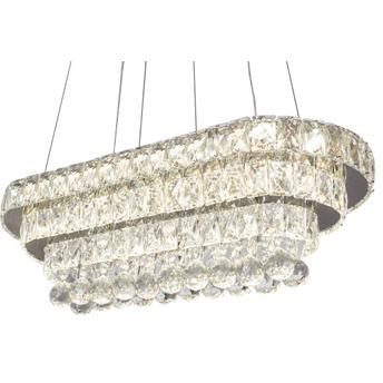 Lampa Sufitowa Wisząca Kryształowa  LED 102W pilot APP417-CP
