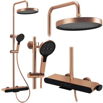 Shower set REA Farel Brush Copper