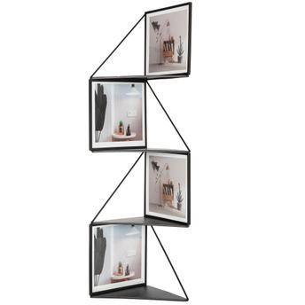 Półka Wisząca narożna metalowa z ramkami na zdjęcia SFZH-16B