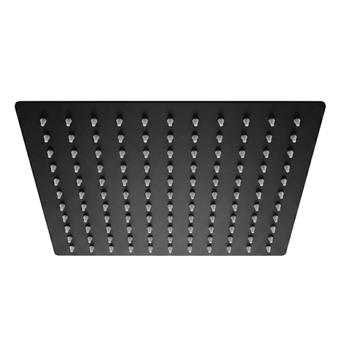 Квадратная душевая лейка REA JS-P015B 25cm Black