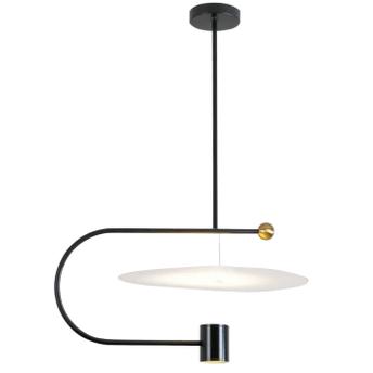 Lampa Sufitowa LED APP589-1CP Czarna