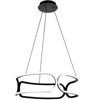 LAMPA SUFITOWA Z PILOTEM PLAFON LED APP790-CP TRIO Czarna