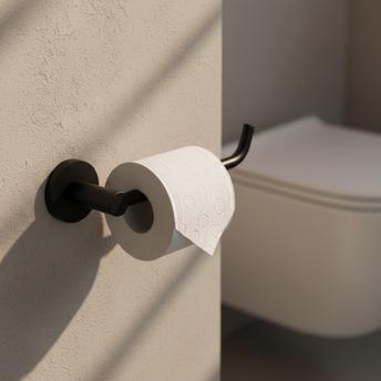 Toilet paper holder 5609 Leo Black