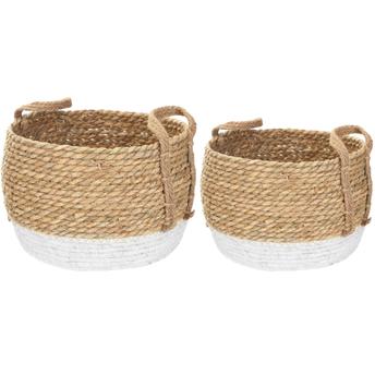 Zestaw 2szt Koszy Naturalnych BOHO YT21B-34