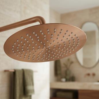 Kerek esőztető zuhanyfej REA JS-P014BRG 30cm Brush Copper
