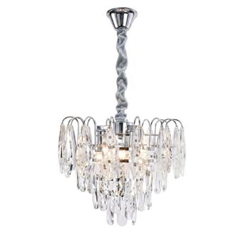Lampa Wisząca z Kryształami SWE077-CP 30cm Chrom