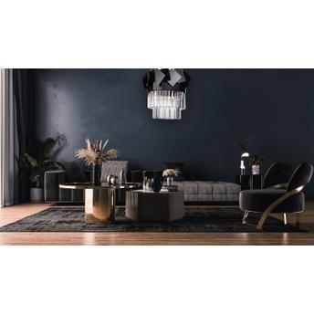 Lampa kryształowa wisząca APP1309-C złota