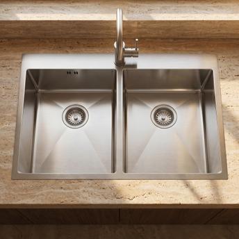 Νεροχύτης από μαύρο ατσάλι REA Joel BRUSH STEEL