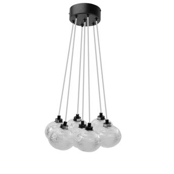 LAMPA SUFITOWA MS020-7CP Czarna