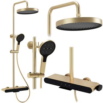 Shower set REA Farel Brush Gold