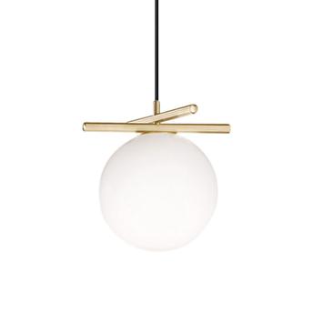 ZŁOTA LAMPA WISZĄCA BIAŁA KULA APP1667-1CP