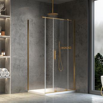 Shower enclosure REA Montana Gold Brush 110x90