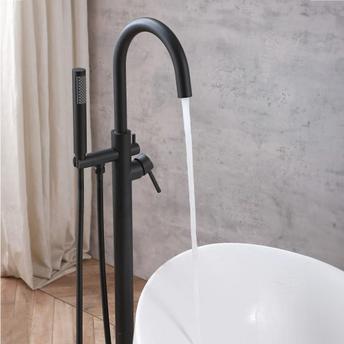 Vloeren  badmengkraan Rea Mono Black