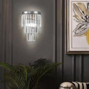 Lampa kryształowa kinkiet APP1536-1W Chrom