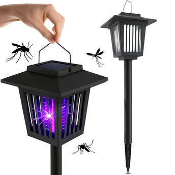 Lampa ogrodowa solarna LED owadobójcza J-22 Czarna