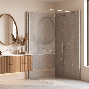 Kabina prysznicowa Walk-In Rea Flexi Transparent / Chrome 120