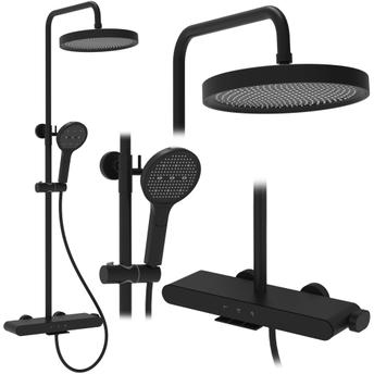 Shower set REA Farel Black