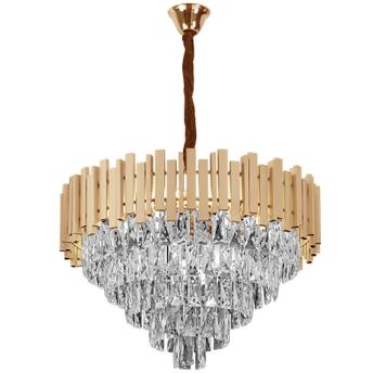 Lampa Wisząca z Kryształami G052-CP 60CM Złota