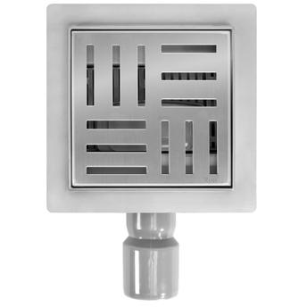 Odtokový žlab REA CROSS 150x150 Nickel Brush