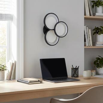 Lampa ścienna kinkiet LED APP1919-W Czarna