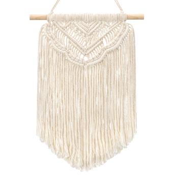 DEKORACJA ŚCIENNA BOHO MAKRAMA ECRU 322149