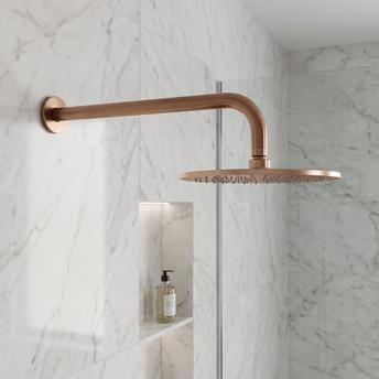 Držač za tuš ružu okrugli REA JS-9021 40cm Brush copper