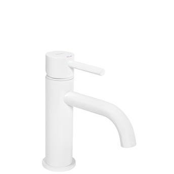 Bathroom faucet Rea Lungo White Low