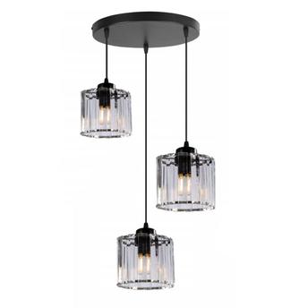 Lampa Sufitowa Kryształ APP513-3CPR Czarna