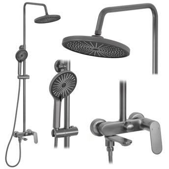 Shower set REA Marco Gun Grey