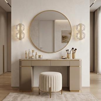 KINKIET ŚCIENNY LED G147-2W GOLD ZŁOTY SZCZOTKOWANY