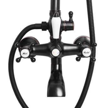 Tuš set REA BERGAMO OLD BLACK