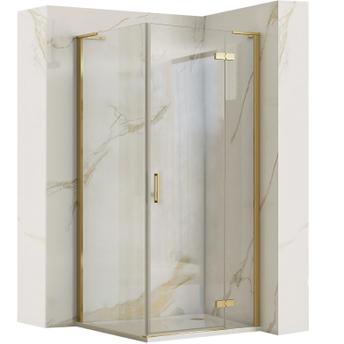 Dušo kabina REA Hugo 90x80 Gold Brush
