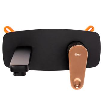 Paslėptas praustuvo čiaupas Rea MILD BLACK ROSE GOLD + BOX