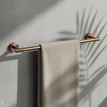 Yksivartinen kylpyhuoneripustin 5701 Galo Brush Copper