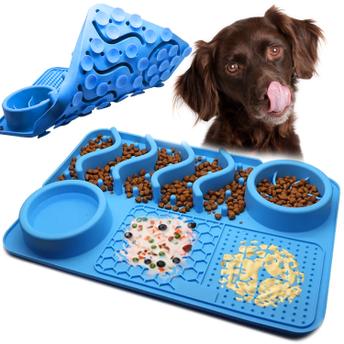 LICK MATA SPOWALNIAJĄCA JEDZENIE NIEBIESKA