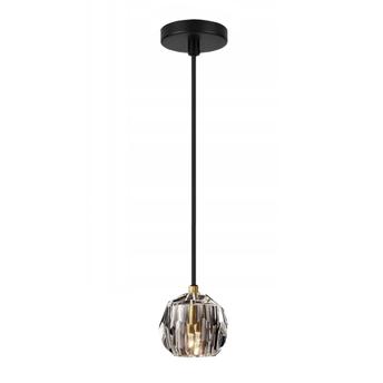 Lampa Sufitowa Kryształ APP586-1CP Czarna