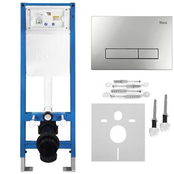 Комплект Інсталяції для WC Slim 024N з Кнопкою HD Satin