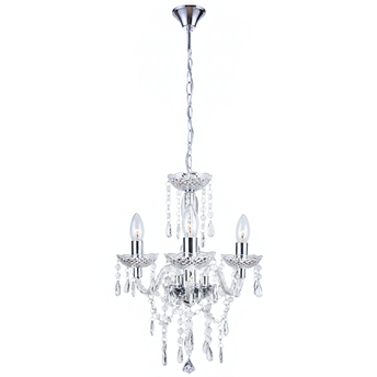 LAMPA SUFITOWA WISZĄCA EBT006-3CP TRANSPARENT