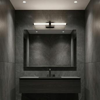 Bathroom LED wall sconce APP1887-1W 40cm BLACK