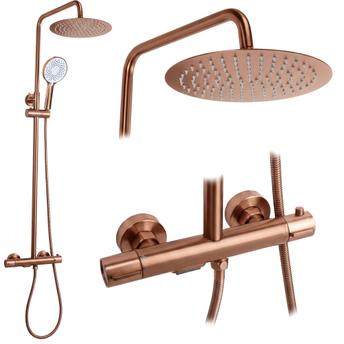 REA Drop Brush Copper tuš set s termostatom